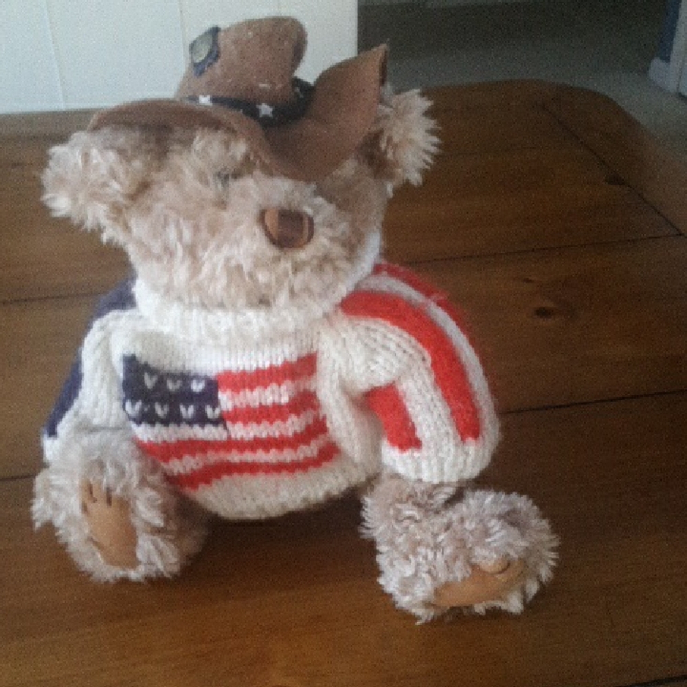 Brass Button Bear, Clay